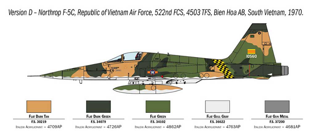 Italeri 1/72 F-5A Freedom Fighter 1441