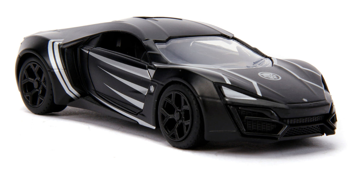 Jada Die Cast Collectables - 1:32 Hollywood Rides Black Panther Lykan Hypersport