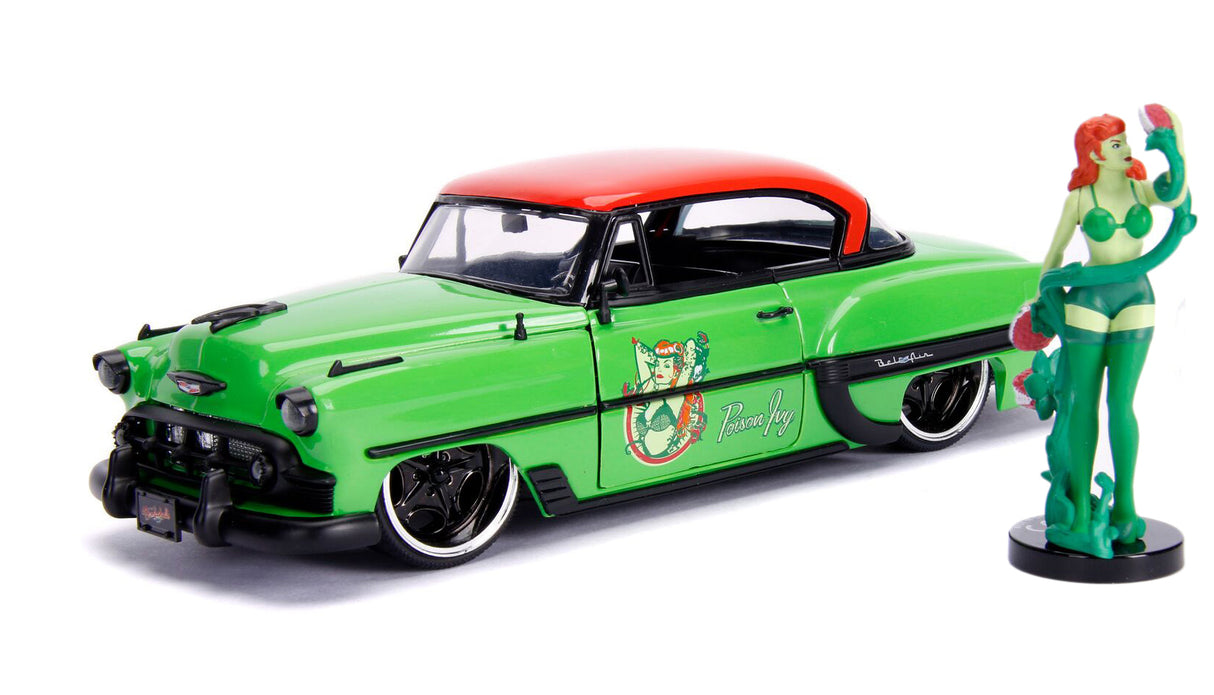 Jada Die Cast Collectables - 1:24 DCBS 1953 Chevy Bel Air Hard Top With Poison Ivy Figure