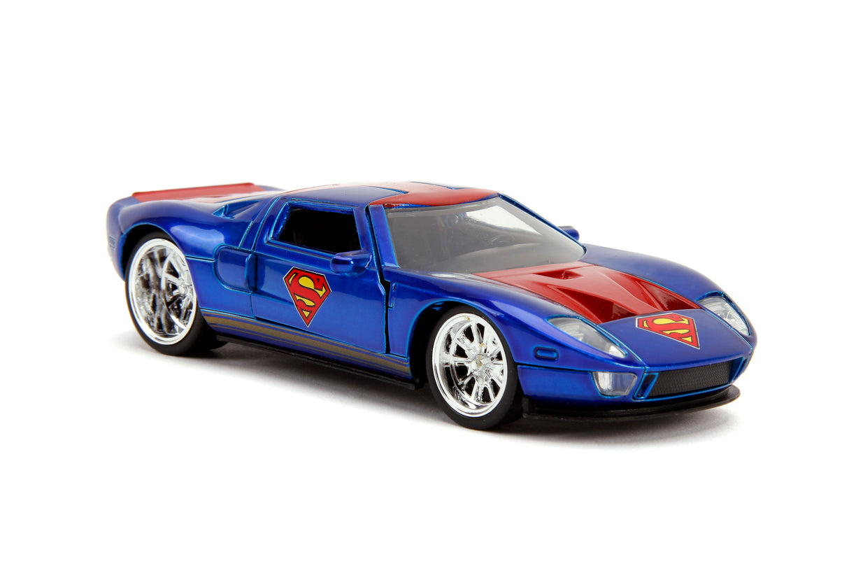 Jada Die Cast Collectables - 1:32 Hollywood Rides 2005 Ford GT Superman