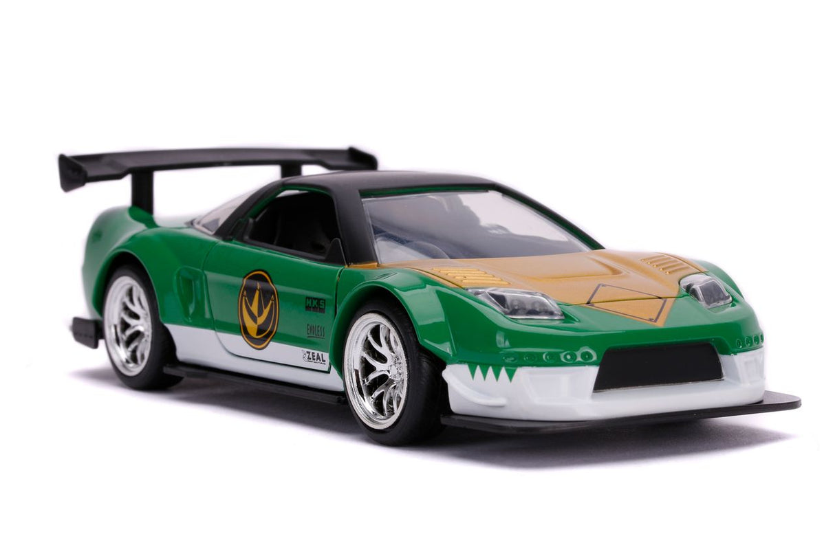 Jada Die Cast Collectables - 1:32 Hollywood Rides 2002 Honda NSX Type-R Green Power Ranger