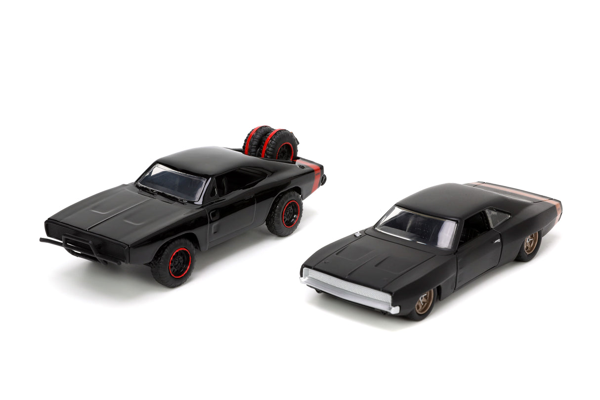 Jada Die Cast Collectables - 1:32 Fast and Furious Dodge Charger RT and Dodge Charger Widebody Twin Set