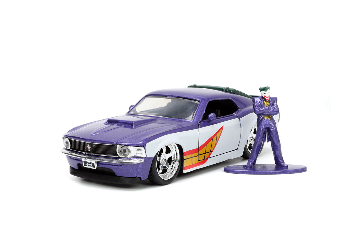 Jada Die Cast Collectables - 1:32 Hollywood Rides 1969 Ford Mustang Boss 429 with Joker Figure