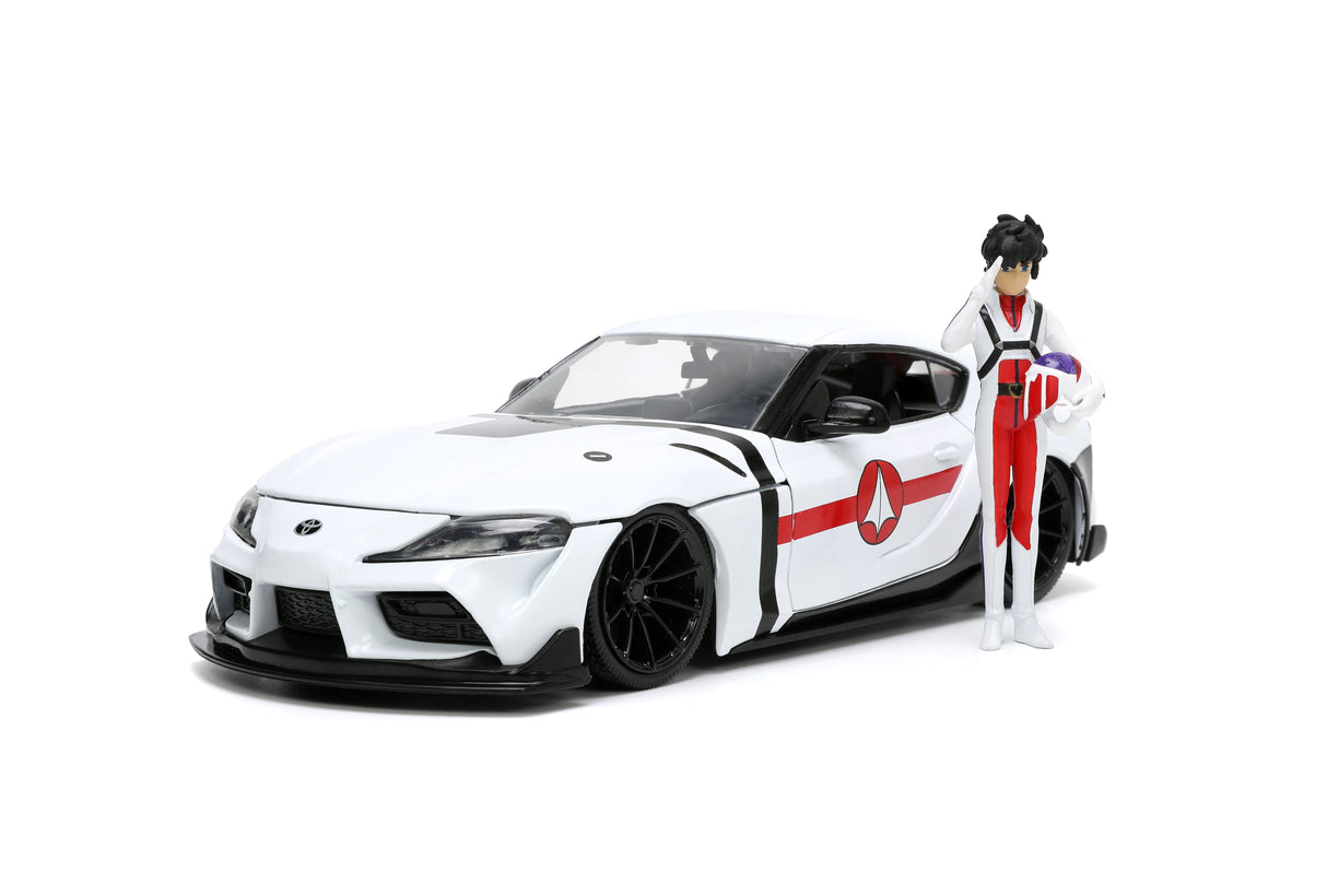 Jada Die Cast Collectables - 1:24 Hollywood Rides Robotech 2020 Supra with Rick Hunter Figure