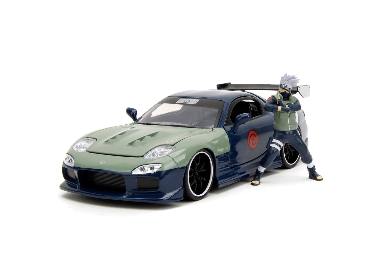 Jada Die Cast Collectables - 1:24 Hollywood Rides 1993 Mazda RX-7 With Kakashi Figure