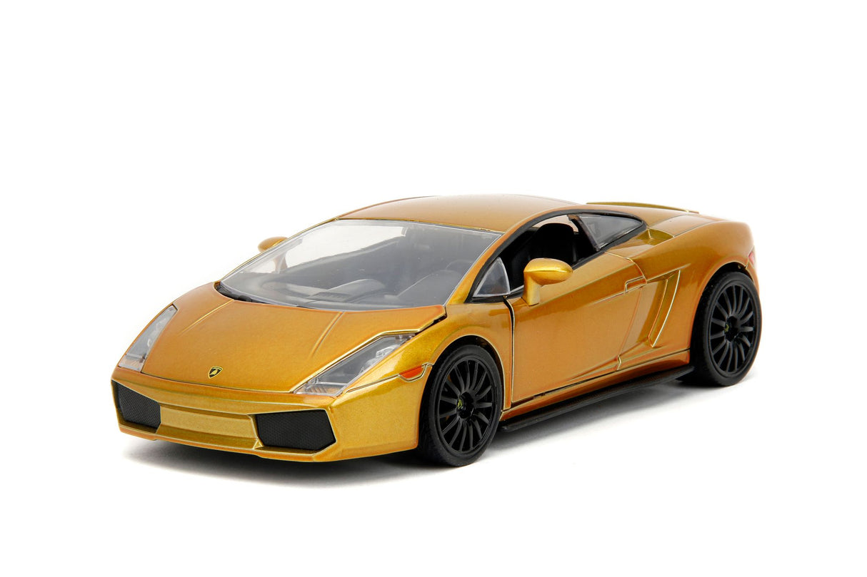 Jada Die Cast Collectables - 1:24 Fast and Furious Candy Gold Lamborghini Gallardo