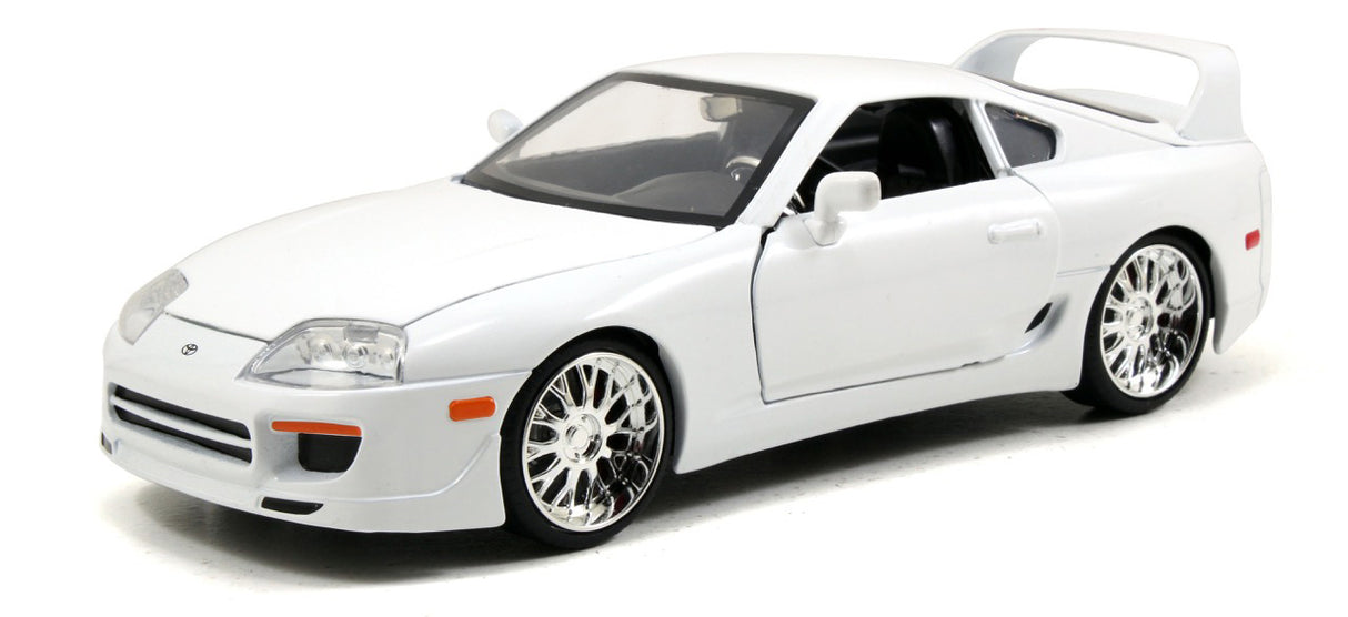 Jada Die Cast Collectables - 1:24 Fast and Furious Brians 1995 Toyota Supra Mk IV - White