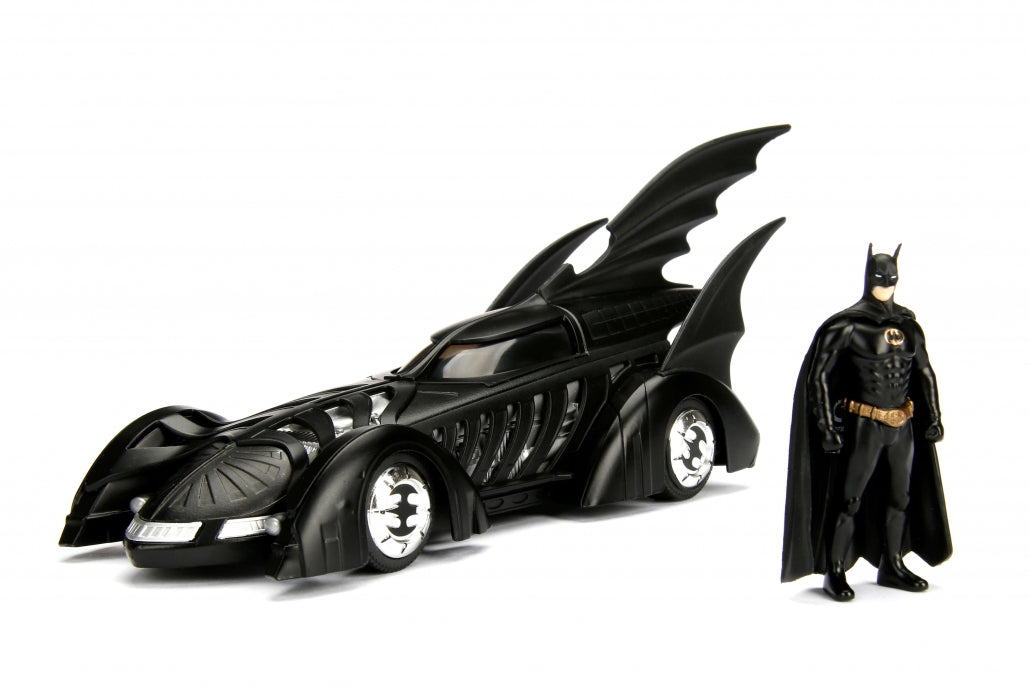 Jada Die Cast Collectables - 1:24 Batman Forever Batmobile with Batman Figure