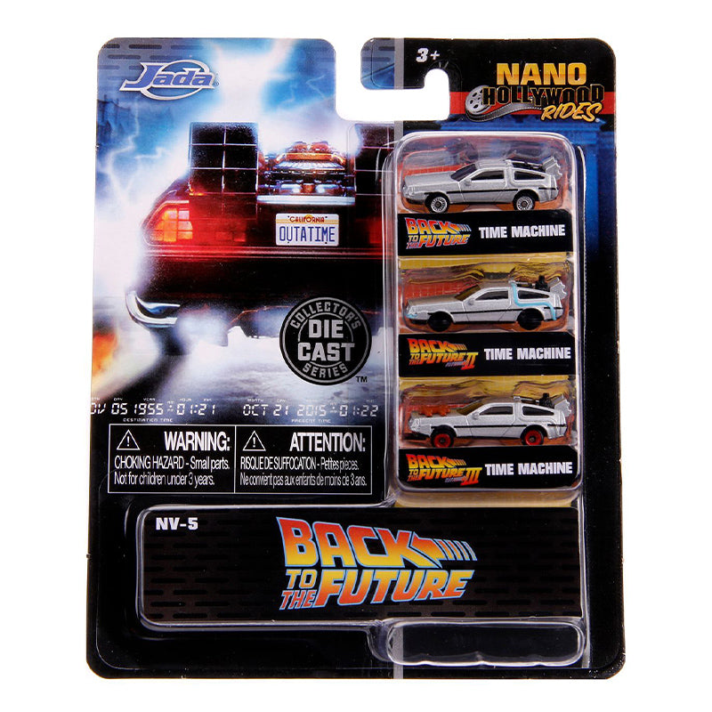 NANO Hollywood Rides Die Cast Collectables - NANO Hollywood Rides Back To The Future 3 Car Set