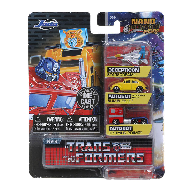 NANO Hollywood Rides Die Cast Collectables - NANO Hollywood Rides G1 Transformers 3 Vehicle Set