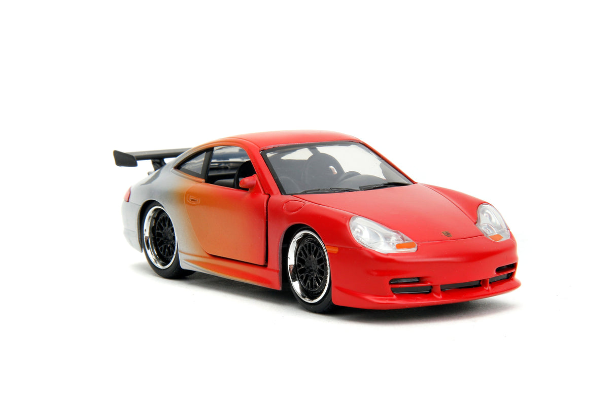 Jada Die Cast Collectables - 1:32 Pink Slips Porsche 911 GT3 RS - Orange Gradient Candy Silver