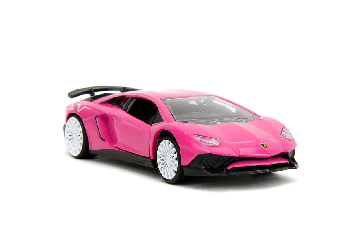 Jada Die Cast Collectables - 1:32 Pink Slips 2017 Lamborghini Aventador SV - Glossy Pink