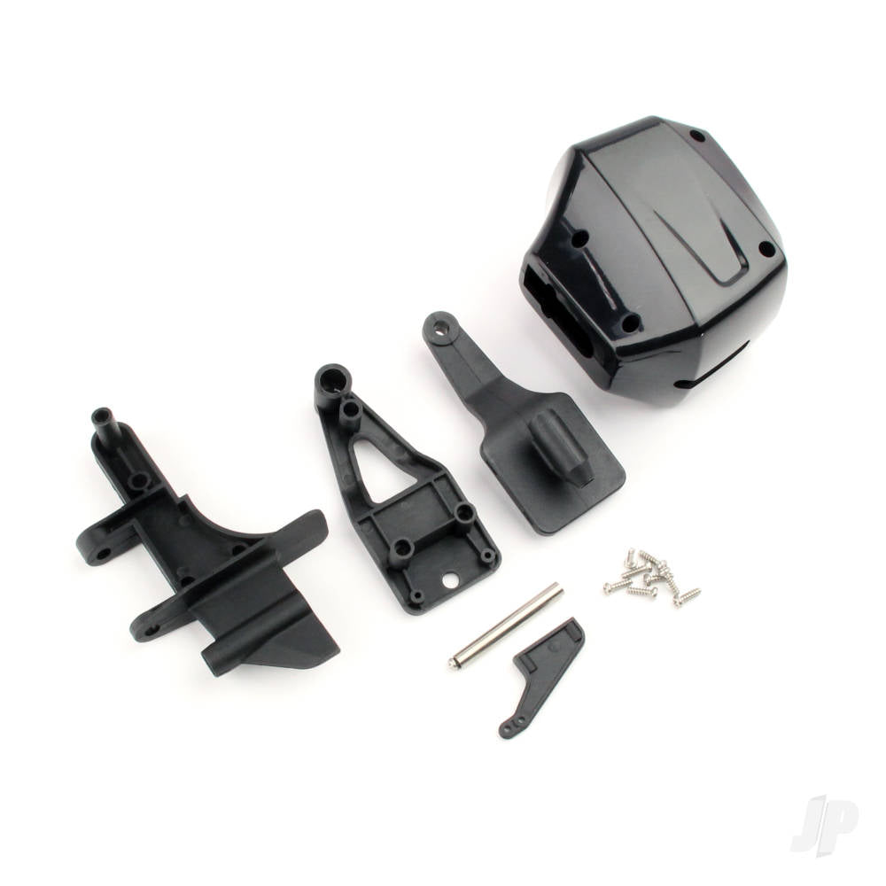 Scale Outboard Engine & Rudder Rear Shaft Set (Mad Flow Brushed V2 / Brushless V2)