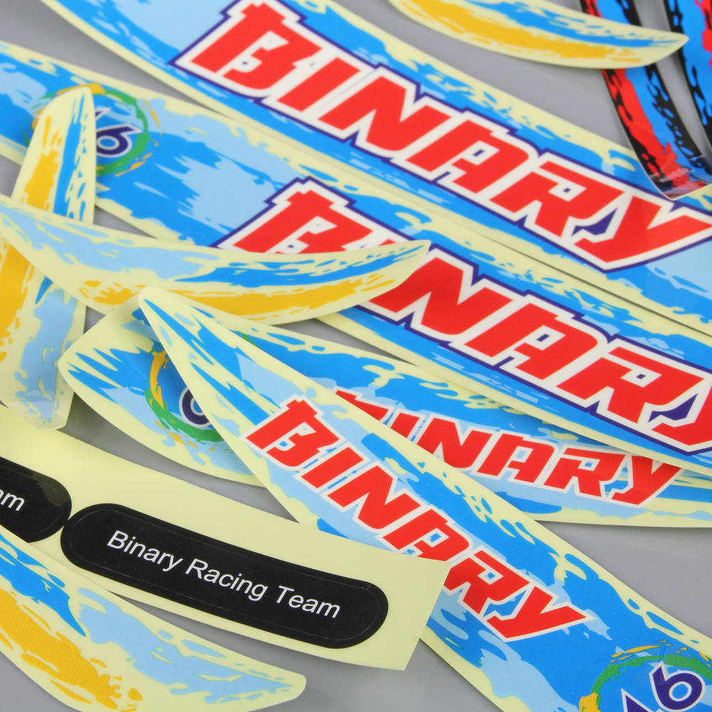 Blue Colour Decal Stickers