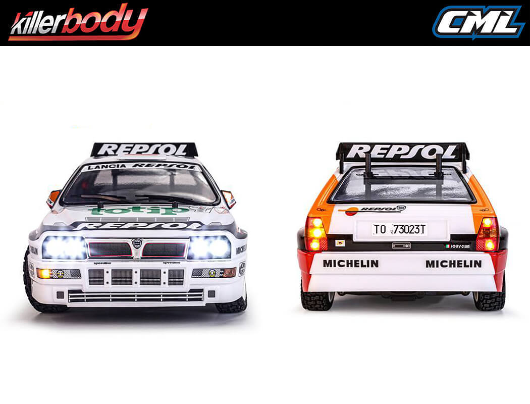 KILLERBODY RTR LANCIA DELTA REPSOL 1993 RALLY KIT ON VENUS CHASSIS - PRE ORDER ONLY - EXPECTED SHORTLY