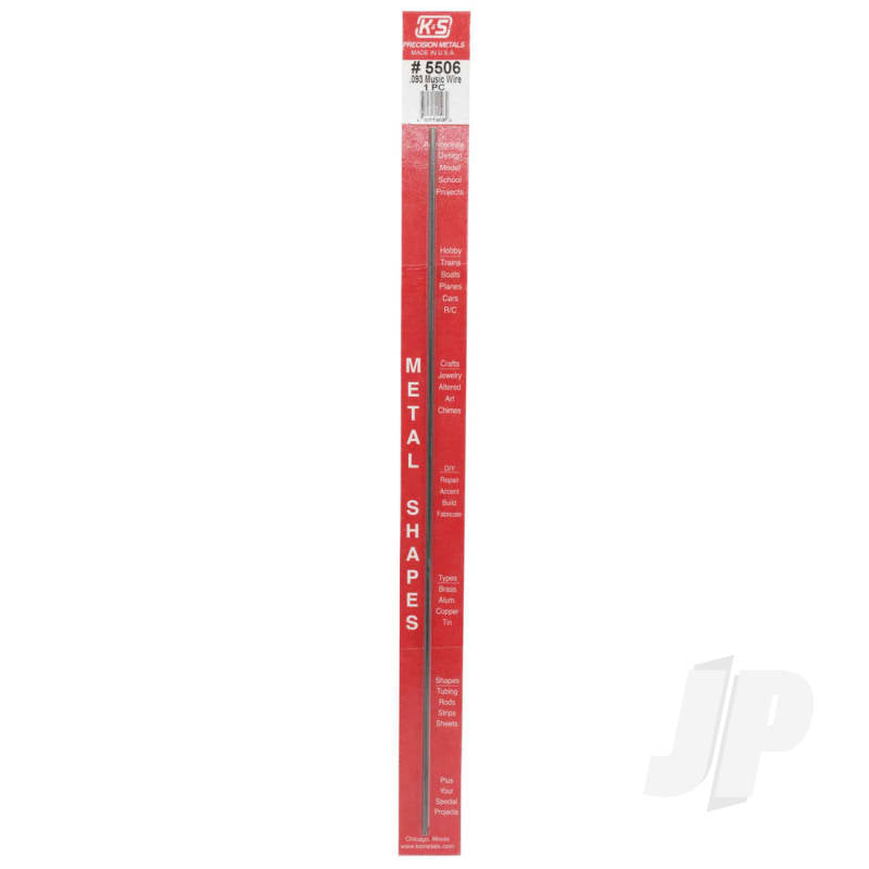 K&S Music/Piano Wire .093 × 12in (1 pc)