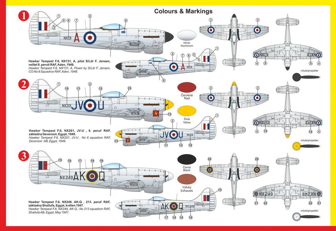 KPM 1/72 Hawket Tempest F.6 - Silver Wings Kit 0224