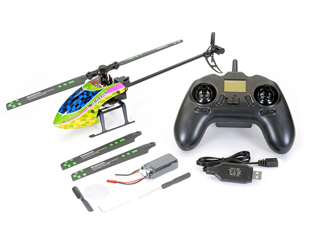 KOOTAI F03 4CH SINGLE BLADE FLYBARLESS HELICOPTER YELLOW/GREEN