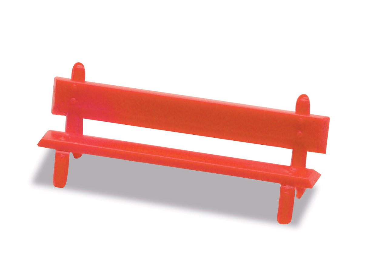 PECO Lineside Kits OO/HO Platform Seats red