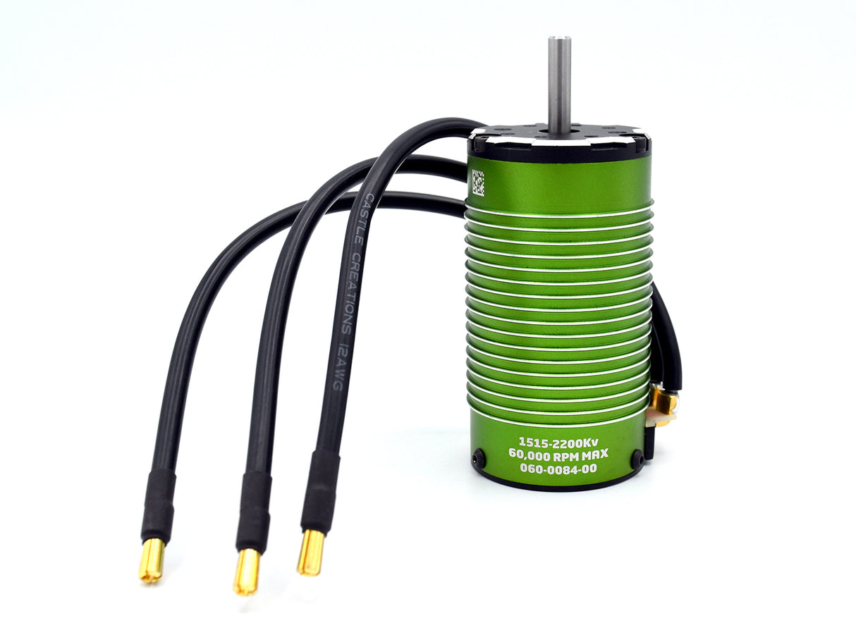 MOTOR 4-POLE SENSORED BRUSHLESS 1515-2200KV 12WG 4MM BULL