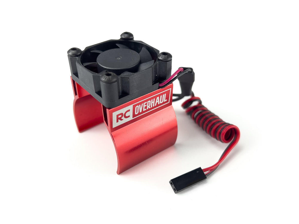 Motor Clip on Heatsink w/Temp Sensor Red w/Fan 36mm