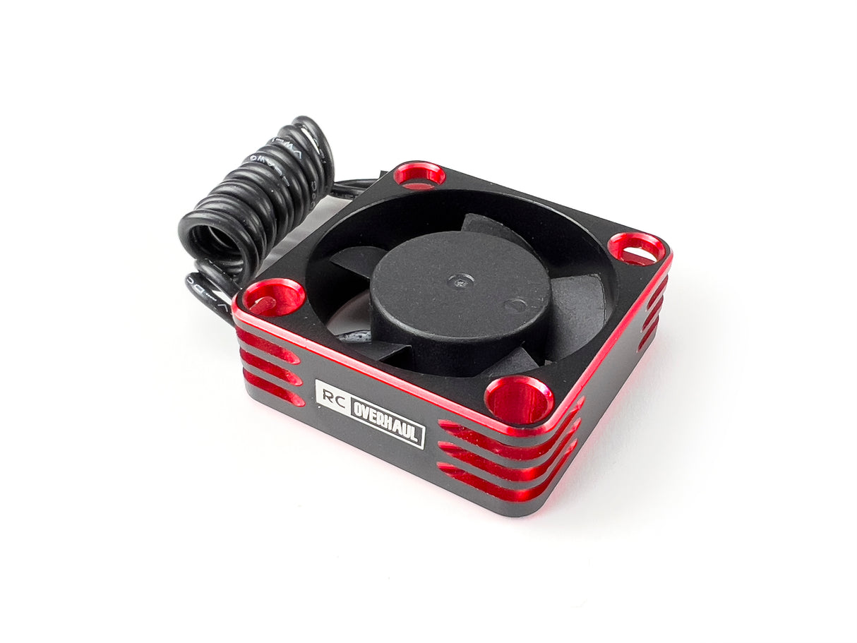 Fan Red Alum 30mm Hi RPM