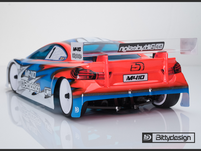Bittydesign Body shell M410 1/10 TC 190mm body (Light) - Clear