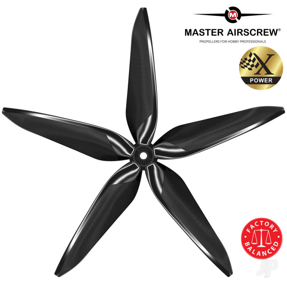10x9 5X Power X-Class Giant Racing Drone Propeller  (CW) Reverse/Pusher Black