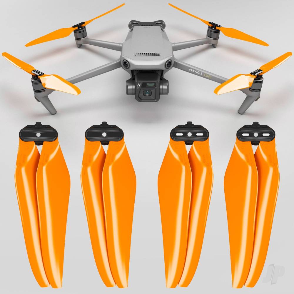 9.4x5.3 Mavic 3 Stealth Folding Propeller Set x4 Orange