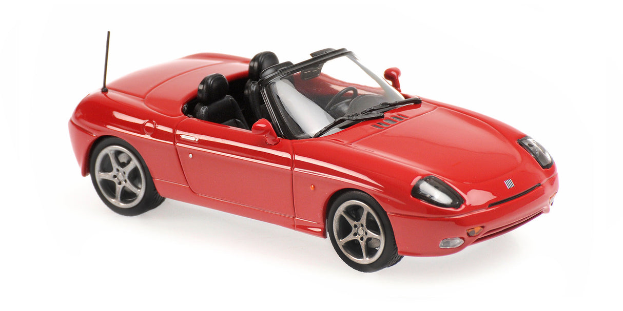 Maxichamps Die Cast Collectables - 1:43 1995 Fiat Barchetta Red
