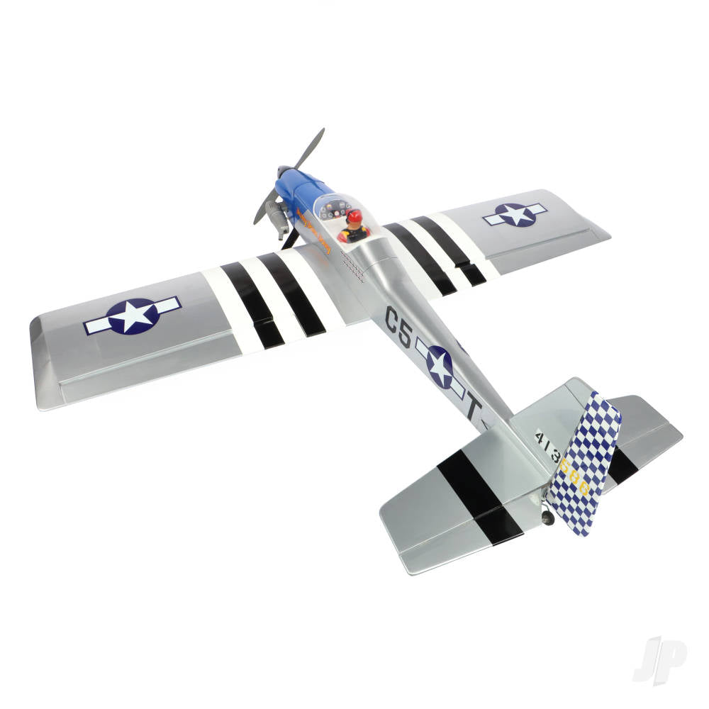 Max Thrust Pro-Built Balsa Ruckus Kit P51 - Can be finished for IC or Electric