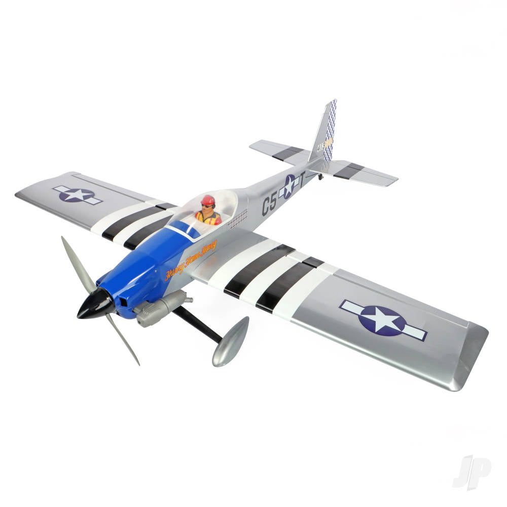 Max Thrust Pro-Built Balsa Ruckus Kit P51 - Can be finished for IC or Electric