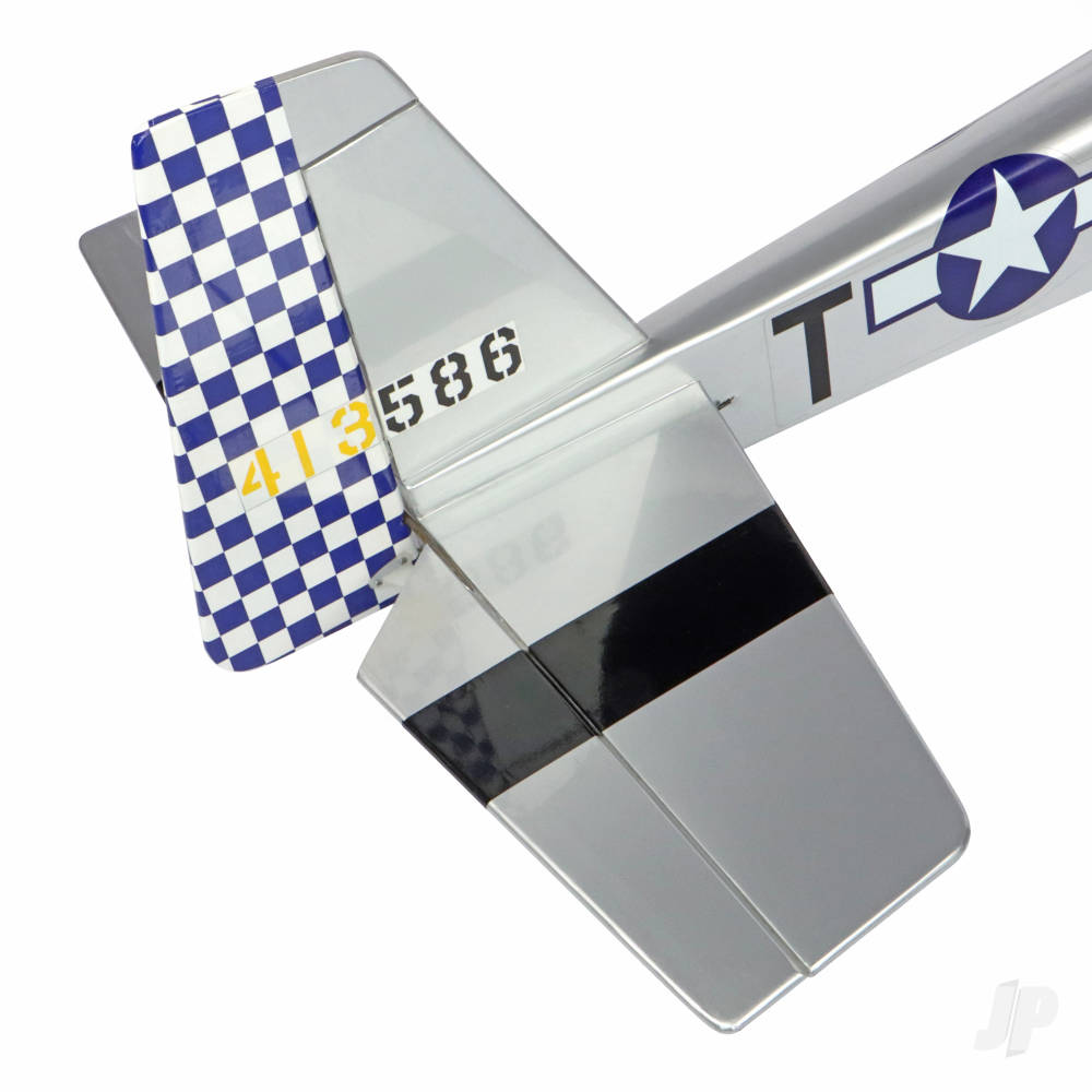 Max Thrust Pro-Built Balsa Ruckus Kit P51 - Can be finished for IC or Electric