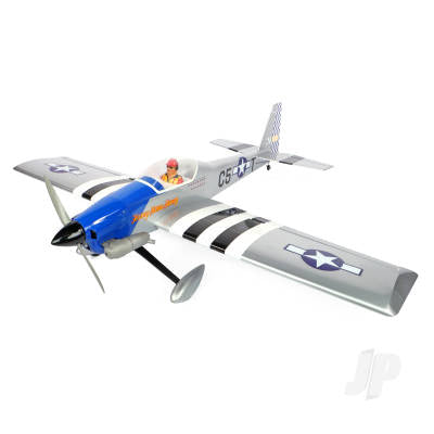 Max Thrust Pro-Built Balsa Ruckus Kit P51 - Can be finished for IC or Electric