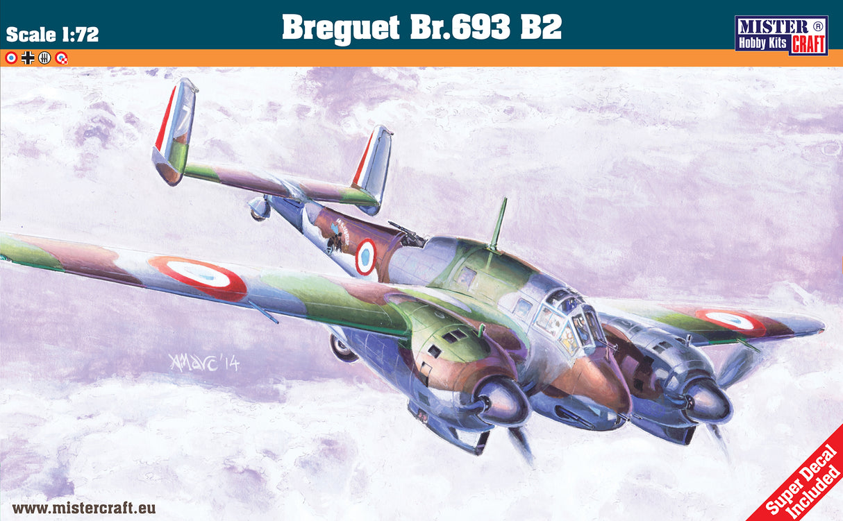 MisterCraft Model Kits - 1:48 Breguet Br.693 B2 Kit MCE39