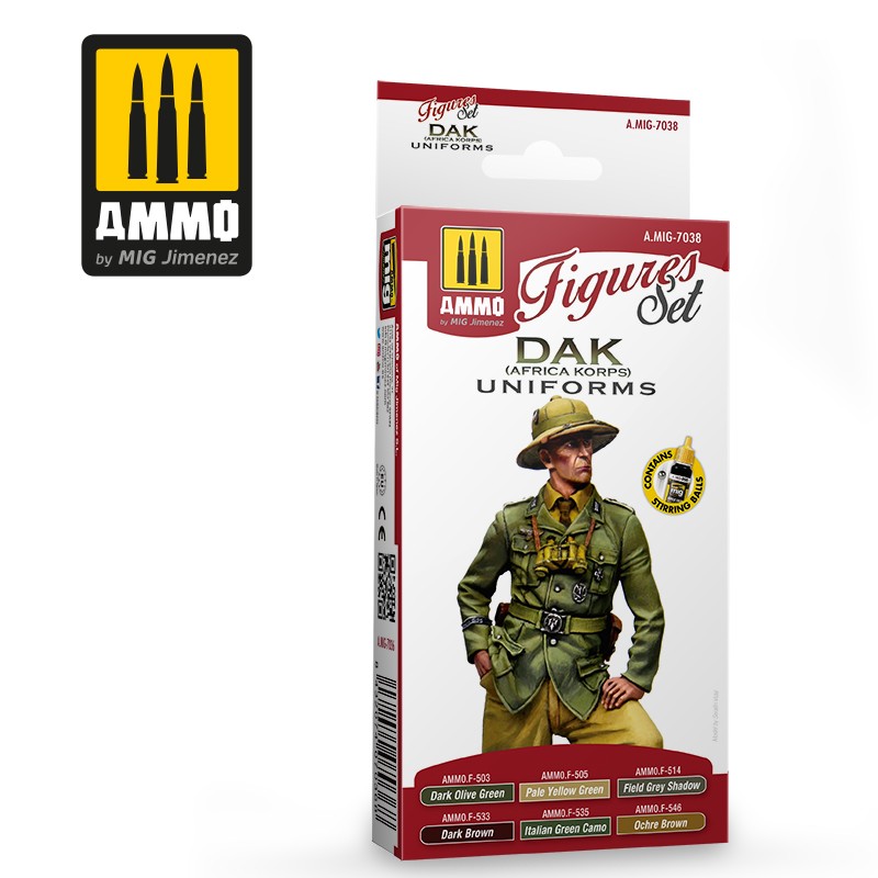 AFRIKA KORPS DAK UNIFORMS FIGURES SET