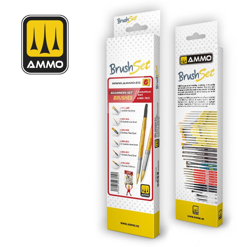 Ammo BEGINNERS BRUSH SET - Pack of 6