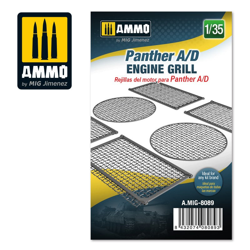 Panther A/D engine grilles scale 1/35