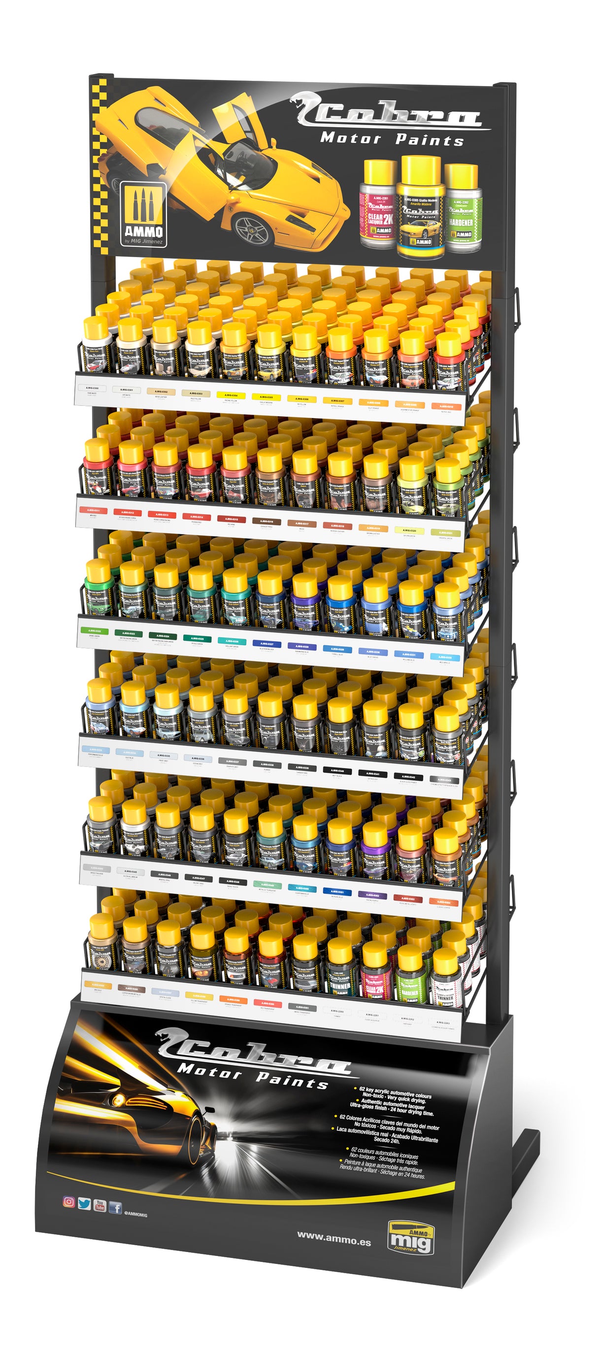 COBRA MOTOR PAINTS RACK