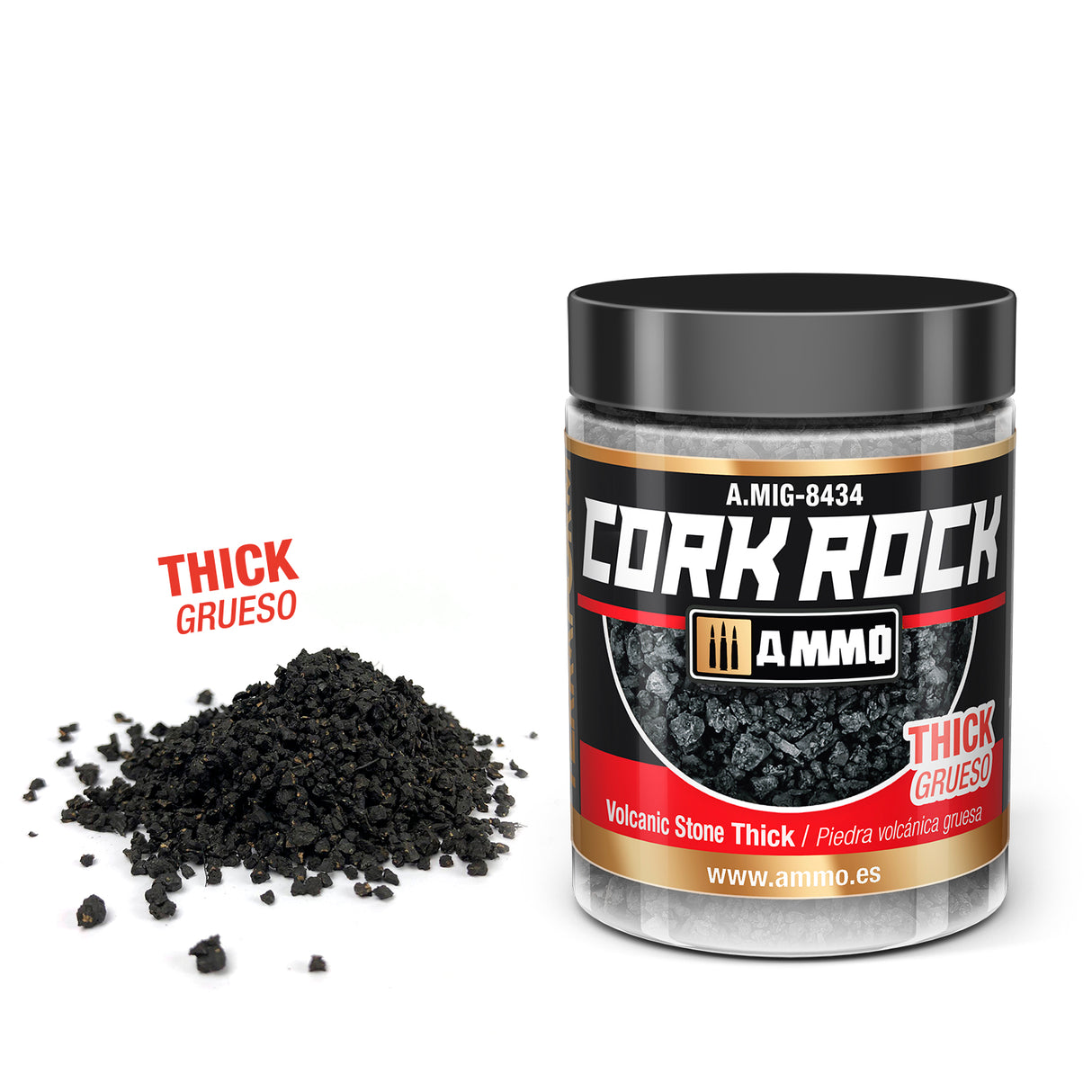 CREATE CORK Volcanic Rock Thick (Jar 100mL)