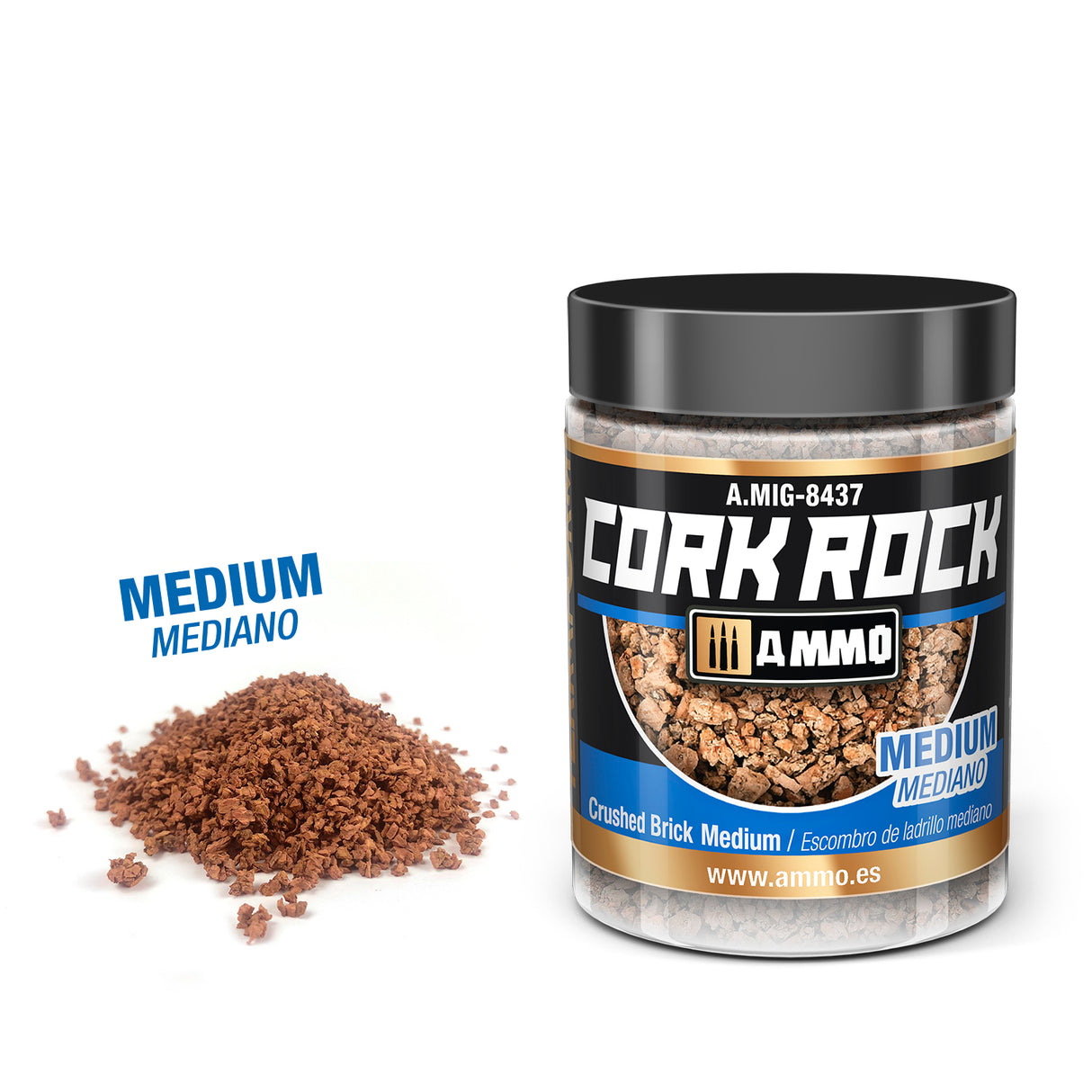 CREATE CORK Crushed Brick Medium (Jar 100mL)