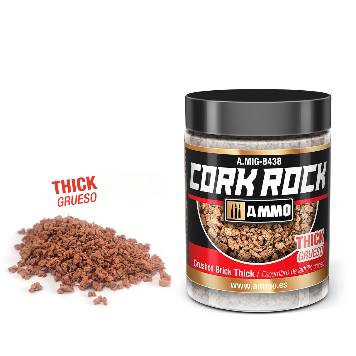 CREATE CORK Crushed Brick Thick (Jar 100mL)
