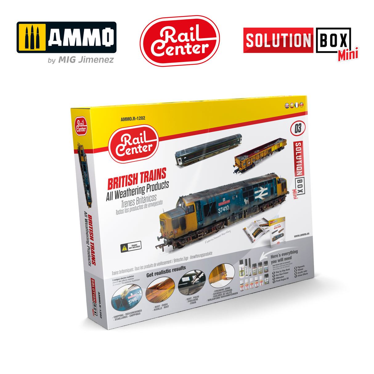 RAIL CENTER SOLUTION BOX MINI 03 – BRITISH TRAINS. All Weath