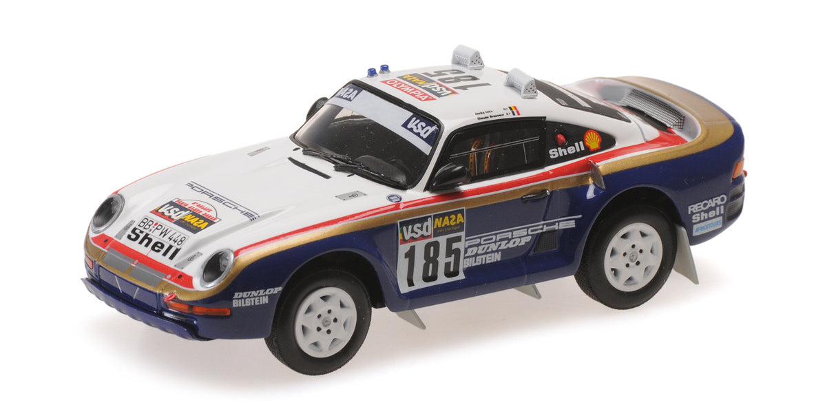 Minichamps Die Cast Collectables - 1:43 1986 Porsche 959 Ickx/Brasseur Dakar Rally Paris