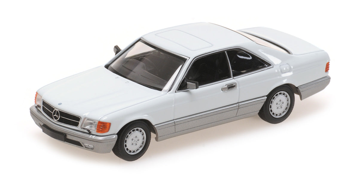 Minichamps Die Cast Collectables - 1:87 1986 Mercedes-Benz 560 SEC White