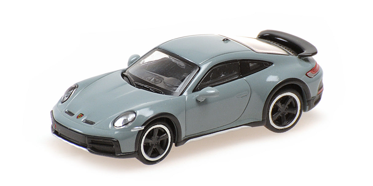 Minichamps Die Cast Collectables - 1:87 2022 Porsche 911 Dakar Green Metallic