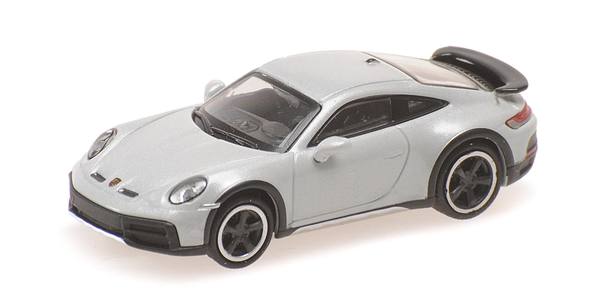 Minichamps Die Cast Collectables - 1:87 2022 Porsche 911 Dakar Grey Metallic