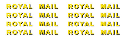 ROYAL MAIL SANS SERIF TYPE DECALS