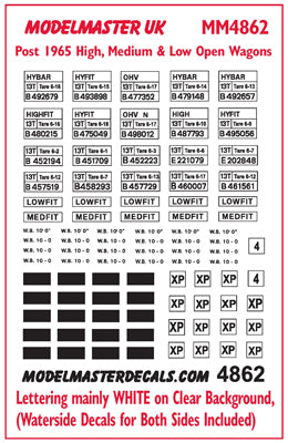 MM4862 B.R. High Medium and Low open wagons.