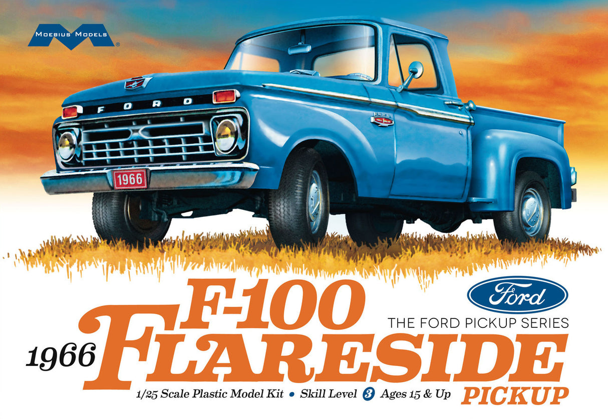 Moebius Models Model Kits - 1:25 1966 Ford F-100 Flareside Pickup Kit